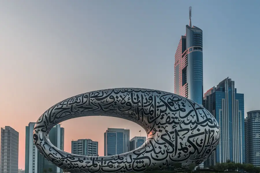 The Museum of the Future torus on Sheikh Zayed Road
